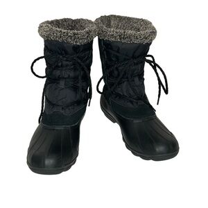 Sperry Syren Strait Quarter Faux Fur Winter Boots STS99763 Sz 9